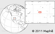 Blank Location Map of the area around 37° 42' 7" N, 106° 10' 30" W
