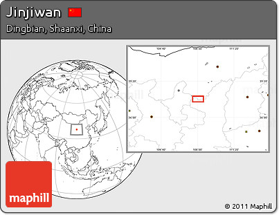 Blank Location Map of Jinjiwan