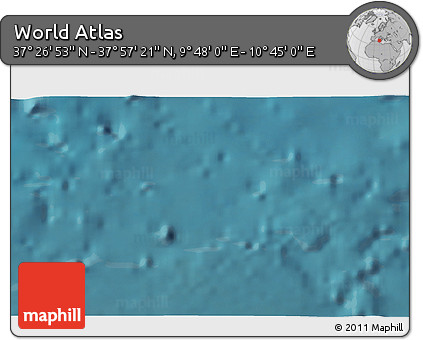 Satellite 3D Map of the Area around 37° 42' 7" N, 10° 16' 30" E