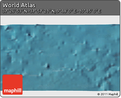 Satellite 3D Map of the Area around 37° 42' 7" N, 10° 16' 30" E
