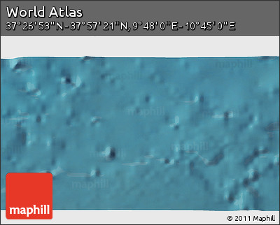 Satellite 3D Map of the Area around 37° 42' 7" N, 10° 16' 30" E
