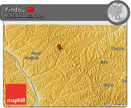 Physical 3D Map of Yindou