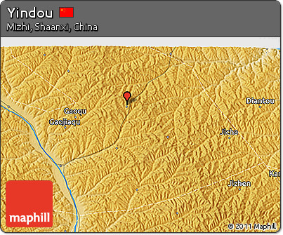 Physical 3D Map of Yindou