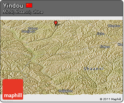 Satellite Panoramic Map of Yindou