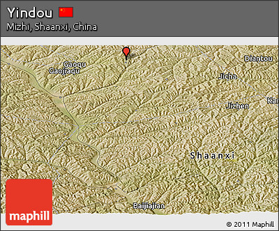 Satellite Panoramic Map of Yindou