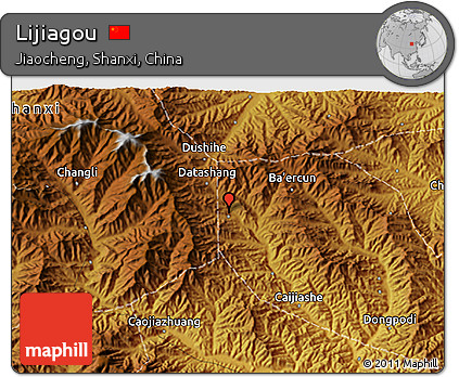 Physical 3D Map of Lijiagou