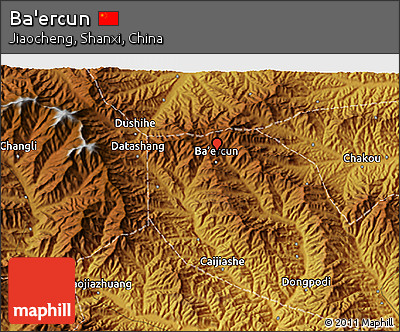 Physical 3D Map of Ba'ercun
