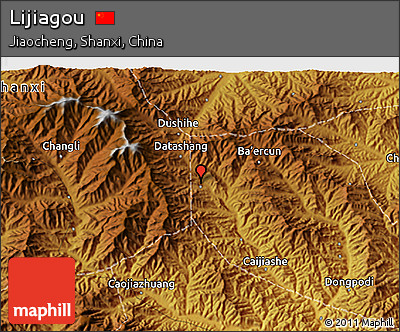 Physical 3D Map of Lijiagou