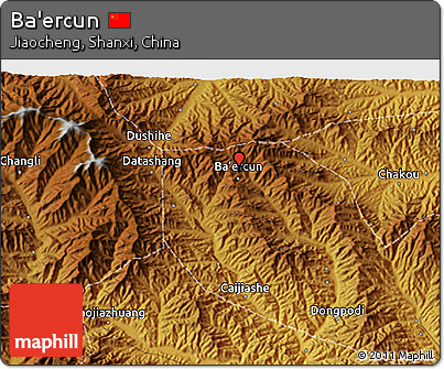 Physical 3D Map of Ba'ercun