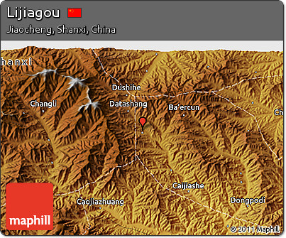 Physical 3D Map of Lijiagou