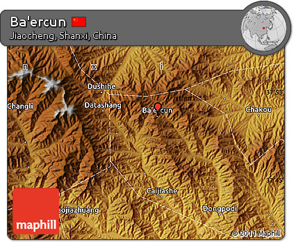 Physical Map of Ba'ercun