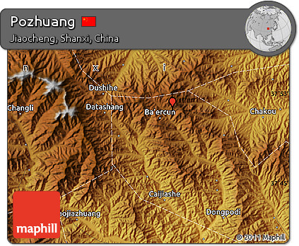 Physical Map of Pozhuang