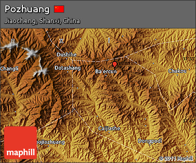 Physical Map of Pozhuang