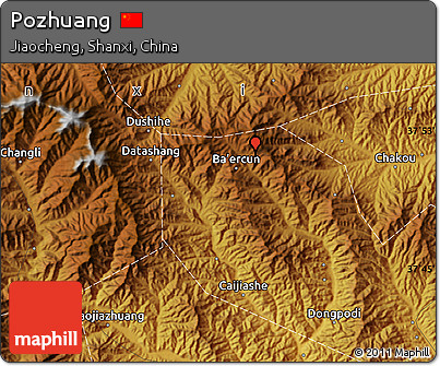 Physical Map of Pozhuang