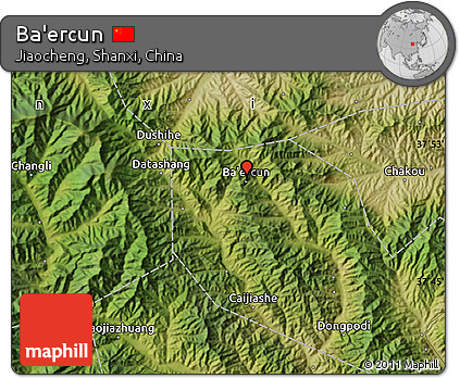 Satellite Map of Ba'ercun