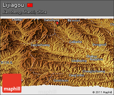 Physical Panoramic Map of Lijiagou