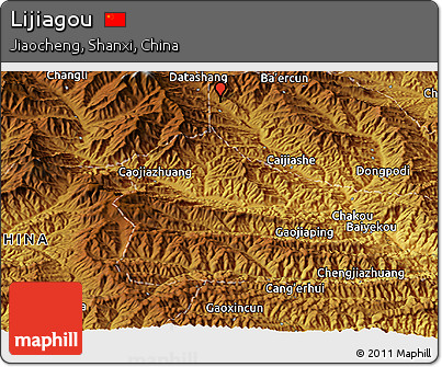 Physical Panoramic Map of Lijiagou