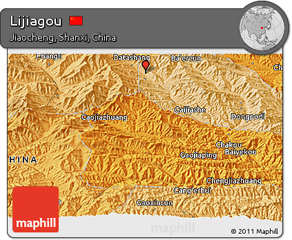 Political Panoramic Map of Lijiagou