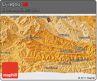 Political Panoramic Map of Lijiagou