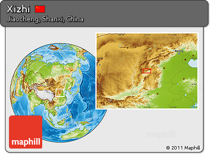 Physical Location Map of Xizhi