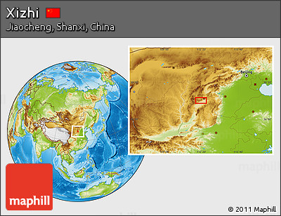 Physical Location Map of Xizhi
