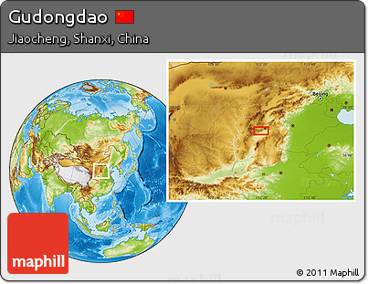 Physical Location Map of Gudongdao