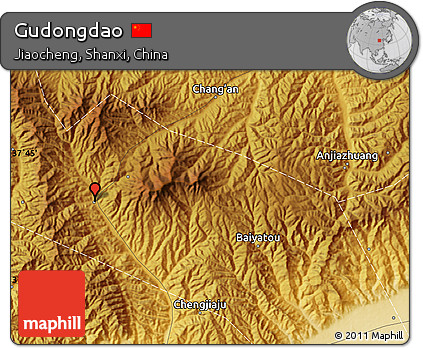 Physical Map of Gudongdao