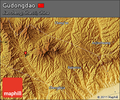 Physical Map of Gudongdao
