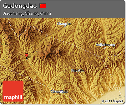Physical Map of Gudongdao