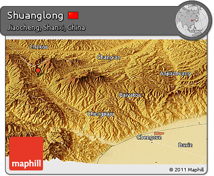 Physical Panoramic Map of Shuanglong