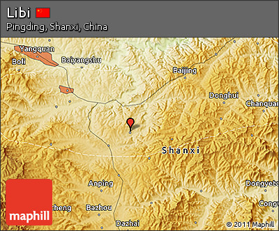 Physical 3D Map of Libi