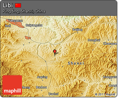 Physical 3D Map of Libi