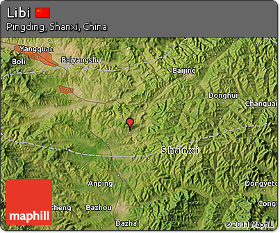 Satellite 3D Map of Libi