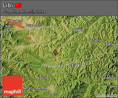 Satellite 3D Map of Libi