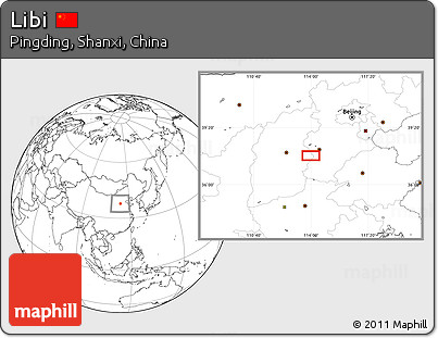 Blank Location Map of Libi