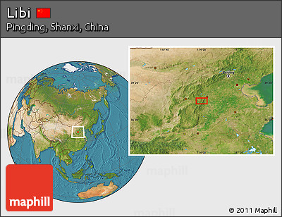Satellite Location Map of Libi