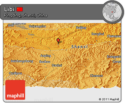 Political Panoramic Map of Libi