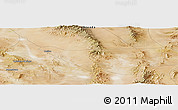 Satellite Panoramic Map of the area around 37° 42' 7" N, 116° 22' 30" W