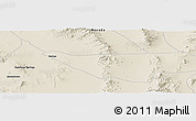 Shaded Relief Panoramic Map of the area around 37° 42' 7" N, 116° 22' 30" W