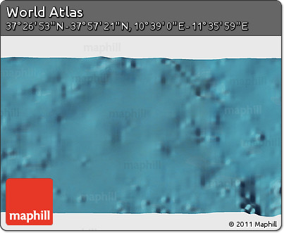 Satellite 3D Map of the Area around 37° 42' 7" N, 11° 7' 30" E