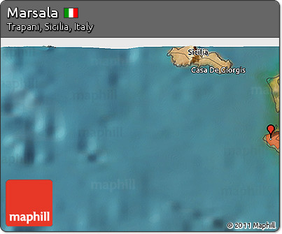 Satellite 3D Map of Marsala