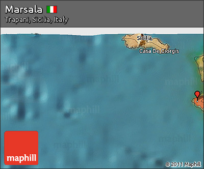 Satellite 3D Map of Marsala