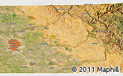 Satellite 3D Map of the area around 37° 42' 7" N, 120° 37' 30" W