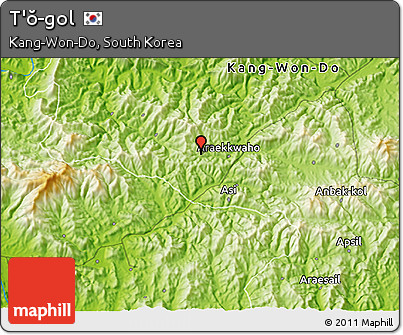 Physical 3D Map of T'ŏ-gol