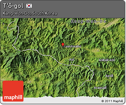 Satellite 3D Map of T'ŏ-gol
