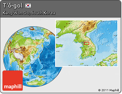 Physical Location Map of T'ŏ-gol