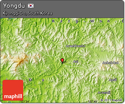 Physical Map of Yongdu