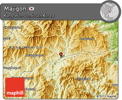 Physical 3D Map of Majigon