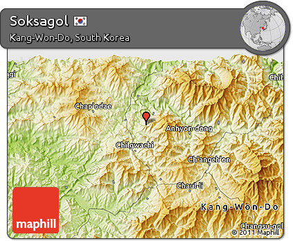 Physical 3D Map of Soksagol