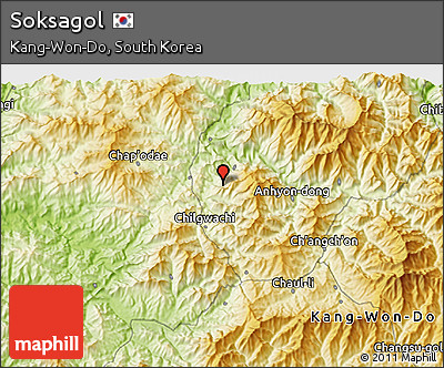 Physical 3D Map of Soksagol